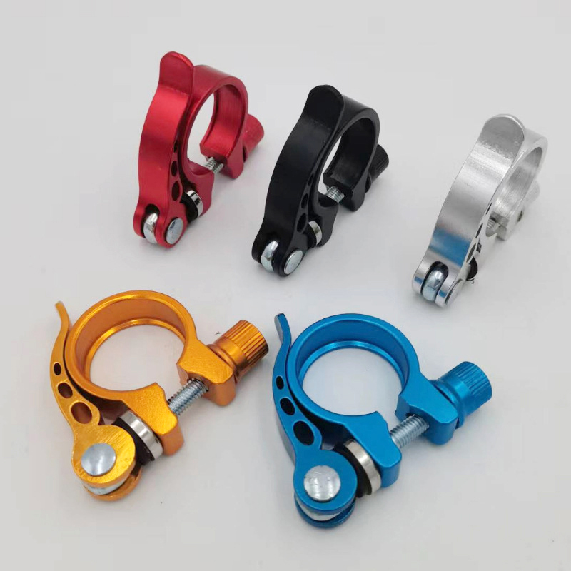 Commuter Bike Lock - ตัวล็อคหลักอานจักรยาน 31.8/34.9 มม. แบบปลดเร็ว อลูมิเนียมอัลลอยด์ อุปกรณ์เสริมสำหรับจักรยานเสือหมอบและเสือภูเขา
